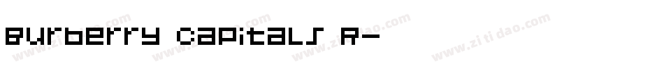 Burberry Capitals R字体转换